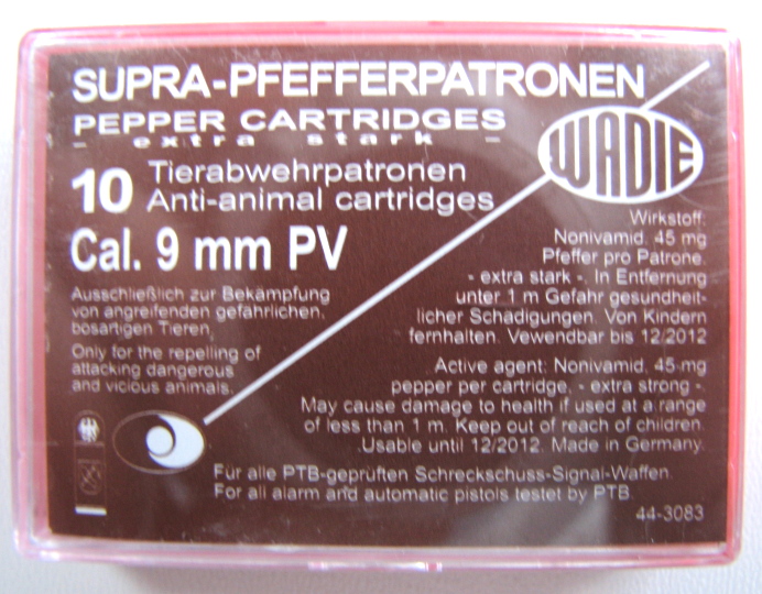 foto NBOJKA/WD 9mm/380 SUPRA PEPPER